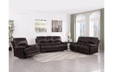 9345 - Brown Sofa Set with Console LoveseatModel:  9345-BROWN-CON